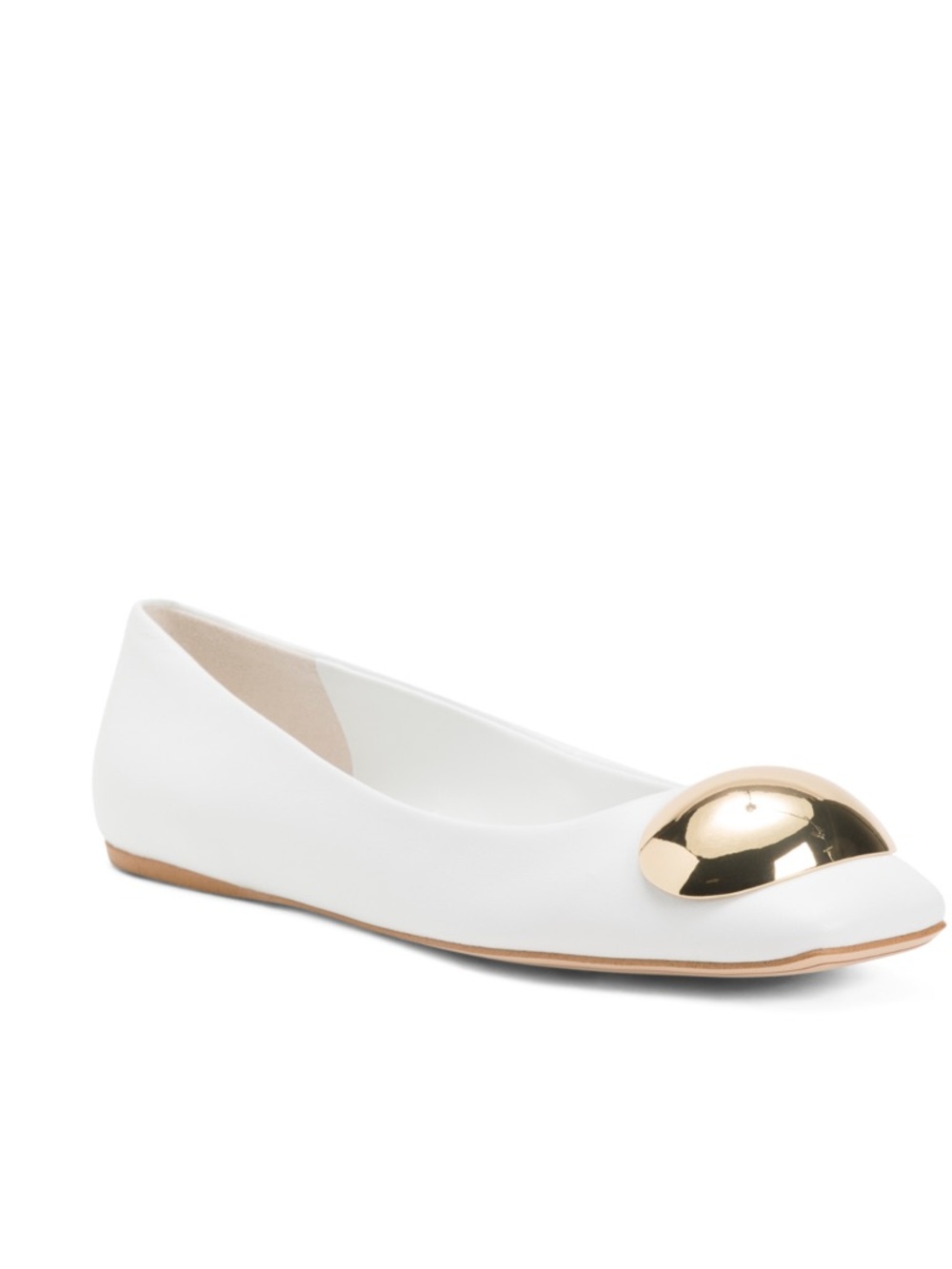 Franco Sarto White Leather Amaya Ballet Flats Nwt